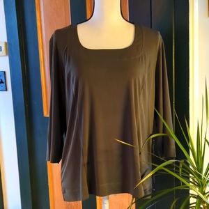 Simonton Says Women's Olive Green Top
